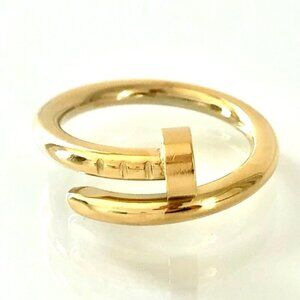 Gold Nail Ring Band
